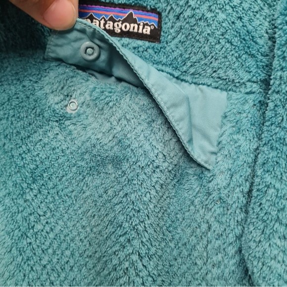 Patagonia Re-tool Snap-T Fleece Pullover Teal Green Women's Size S - Picture 6 of 16